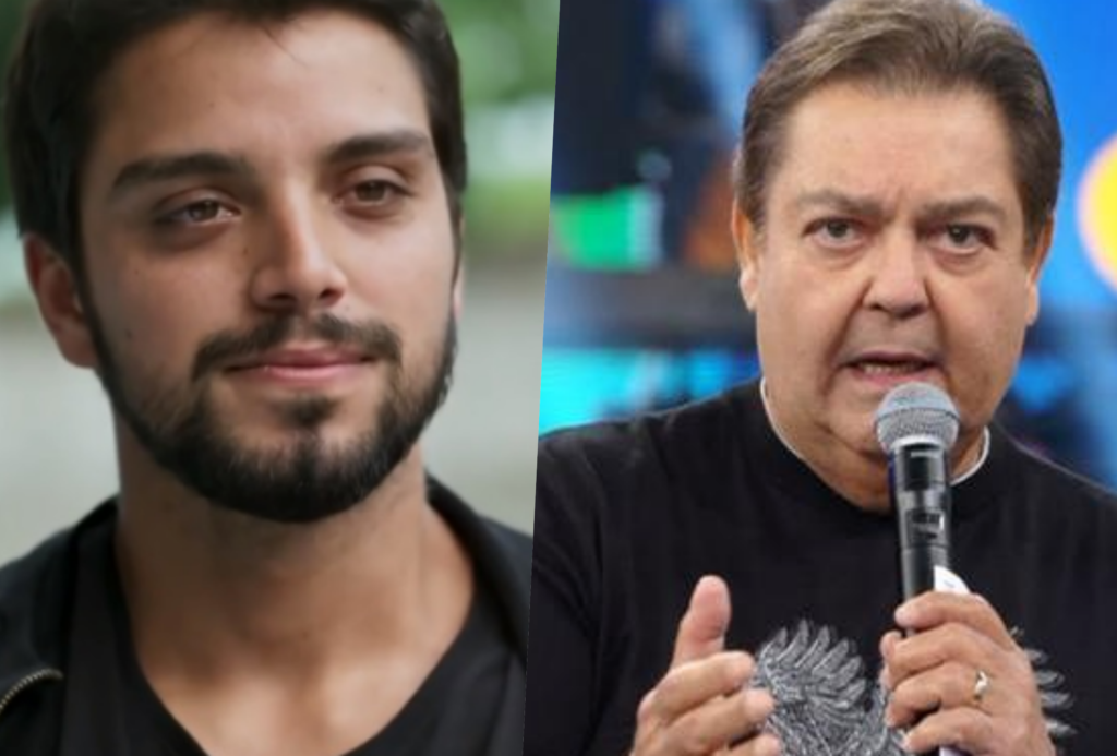 Faustão ao vivo brincou sobre a sexualidade de Rodrigo Simas (Foto reprodução)