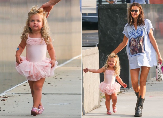 Lea, filha de Irina Shayk e Bradley Cooper (Foto: Backgrid)