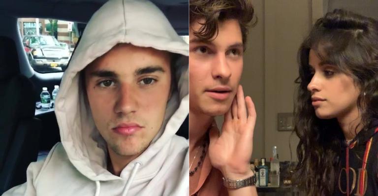 Justin Bieber comenta vídeo de Camila Cabello e Shawn Mendes se beijando (Foto: Reprodução)