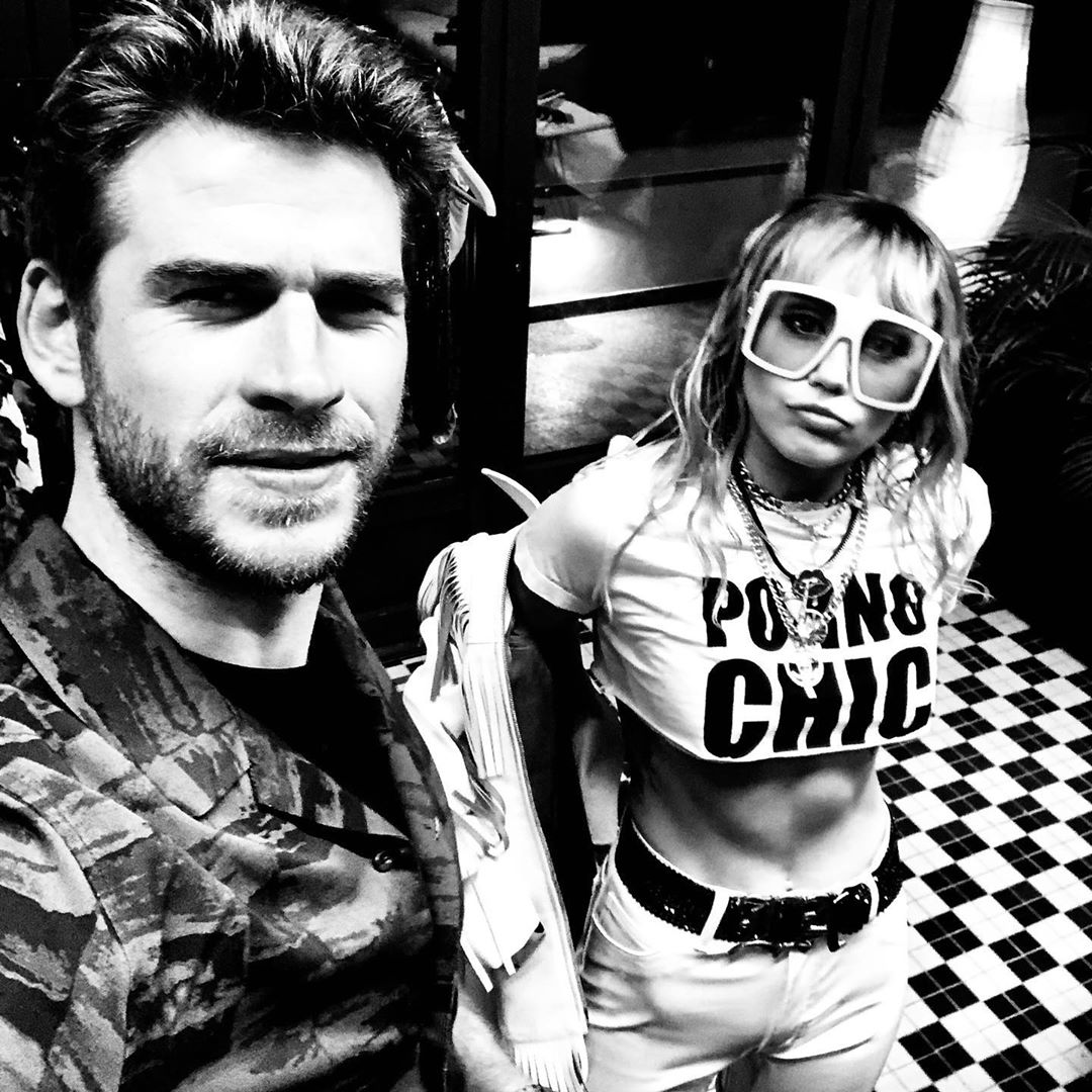 Liam Hemsworth e Miley Cyrus (Foto: Reprodução)