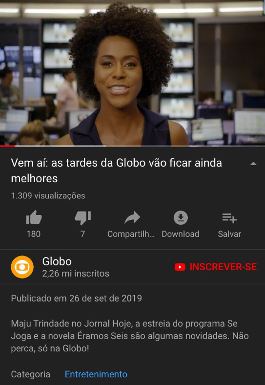 Maju Coutinho tem o nome trocado pela Globo (Foto: Reprodução)