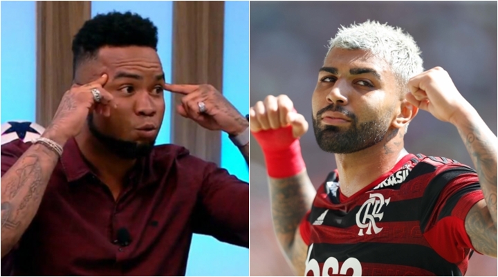 Comentarista Carlos Alberto criticou Gabigol por provocação em jogo. (Foto: Montagem/Reprodução)