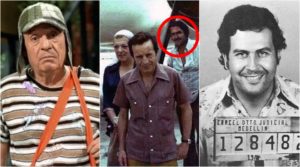 Elenco de Chaves animou festa de Pablo Escobar, um dos maiores traficantes da história. (Foto: Montagem/Reprodução)