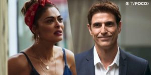 Maria da Paz (Juliana Paes) e Régis (Reynaldo Gianecchini) em A Dona do Pedaço (Foto: Reprodução/Globo/Montagem/TV Foco)