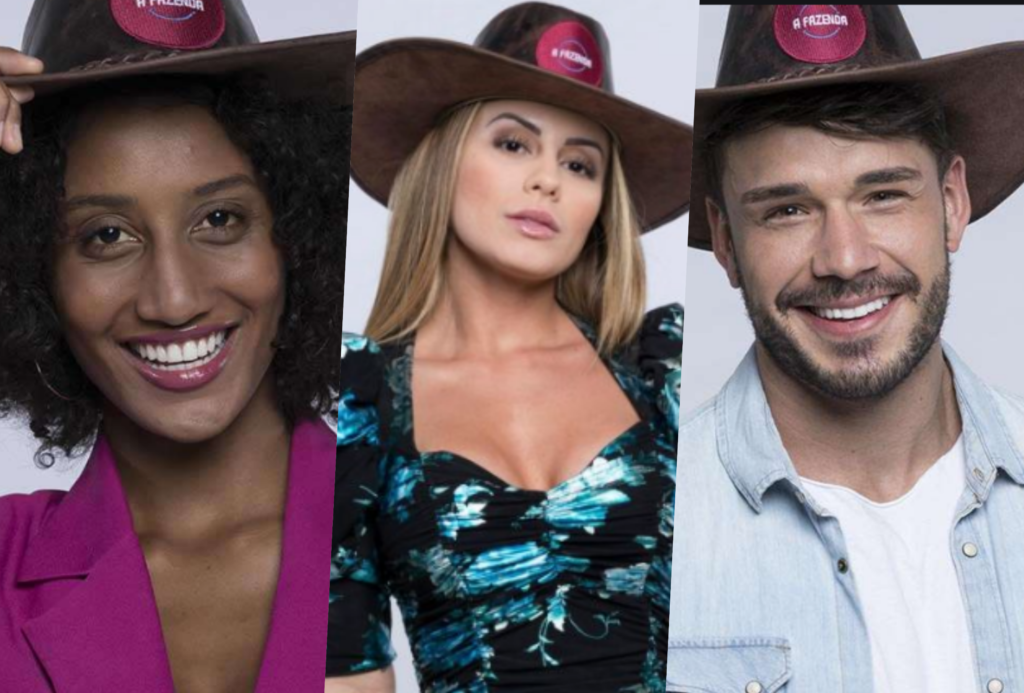 Roça está formada entre Sabrina, Arícia e Lucas. Quem deve ficar na Fazenda 11? (Foto montagem: TV Foco)