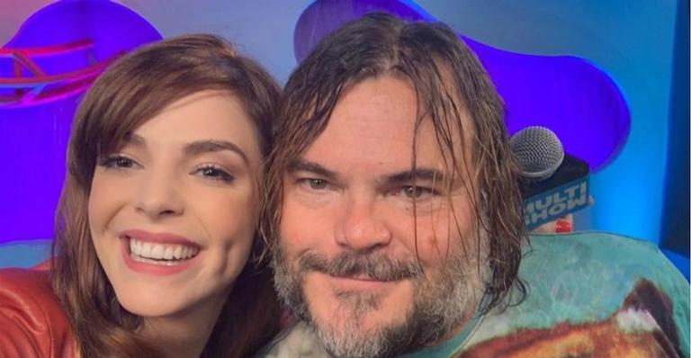 A apresentadora Titi Muller, da Globo, e o ator Jack Black (Foto: Divulgação)