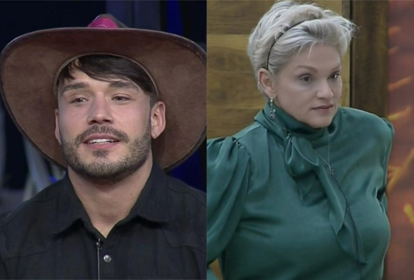 Andréa de Nóbrega e Lucas Viana que é acusado de agressão em A Fazenda 11 (Montagem: TV Foco)