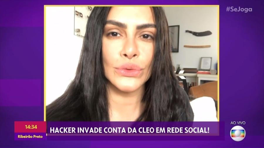 Cleo Pires fala sobre o sufoco que passou ao ter seu Instagram Invadido, no programa Se Joga da Globo (Imagem: Reprodução)