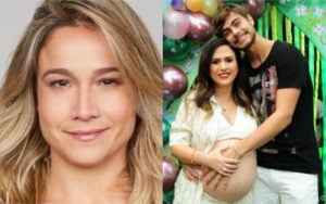 Fernanda Gentil brincou com o nascimento da filha de Tatá Werneck (Foto: Divulgação / TV Foco)