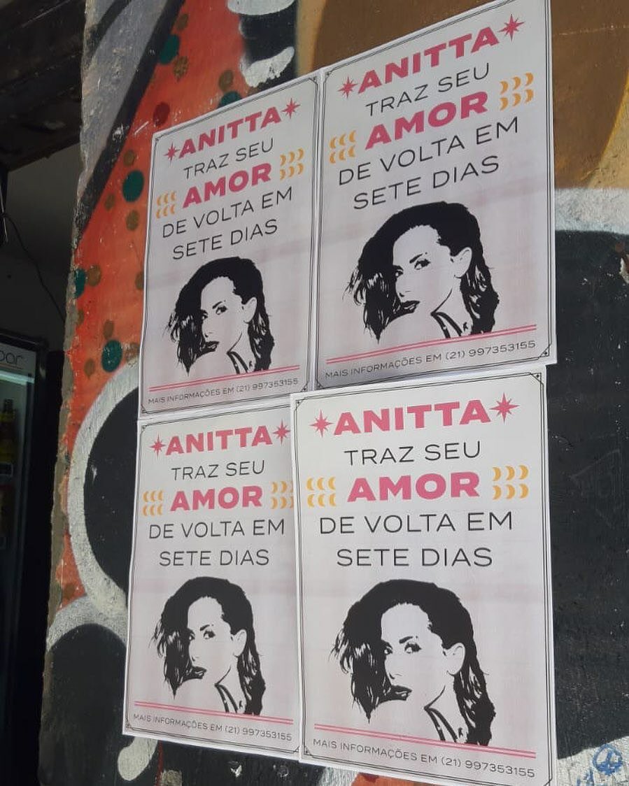 Anitta solta ação publicitária no Rio de Janeiro. Foto: Reprodução