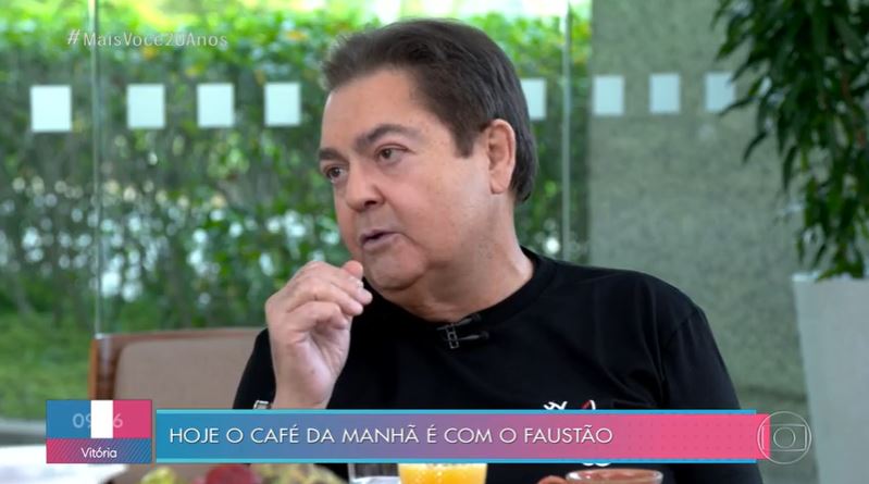 Faustão fez brincadeira curiosa no Mais Você (Foto: Reprodução/Globoplay)