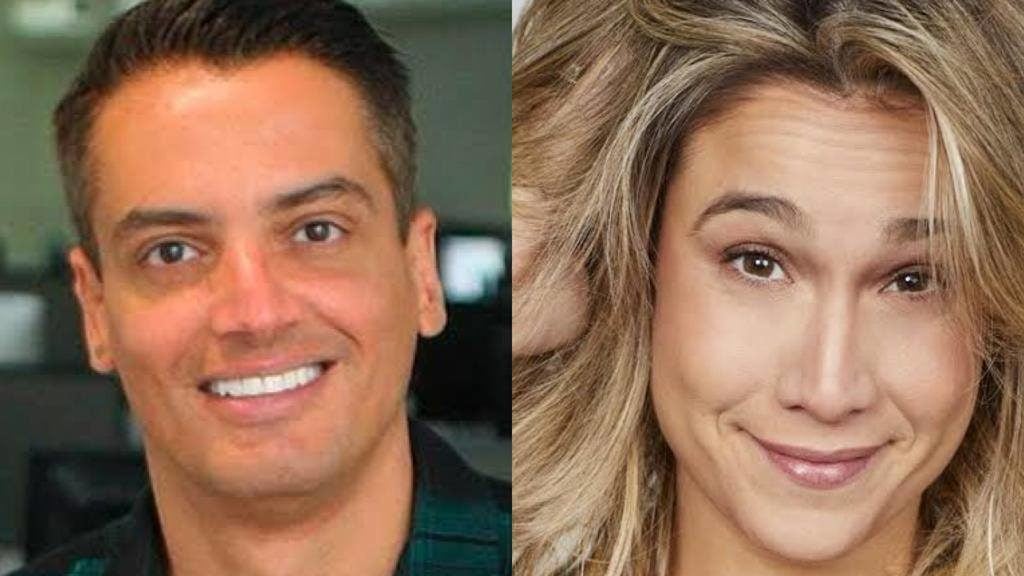 Leo Dias e Fernanda Gentil trocam alfinetadas em seus programas (Montagem: TV Foco)