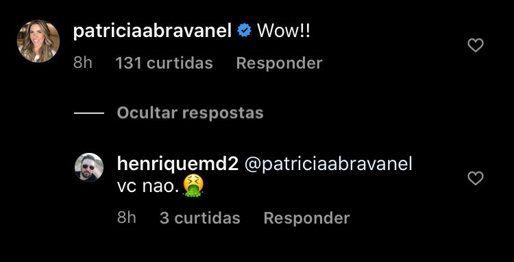 Patrícia Abravanel criticada por internauta (Foto: Reprodução/Instagram)