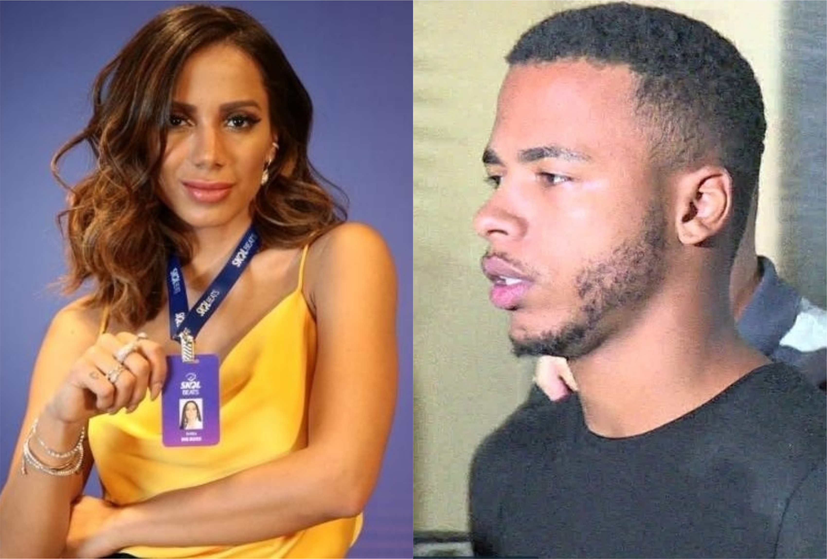 Rennan da Penha vence Prêmio Multishow na categoria 'Canção do Ano'. A esposa do funkeiro recebeu o prêmio entregue por Anitta (Montagem: TV Foco)