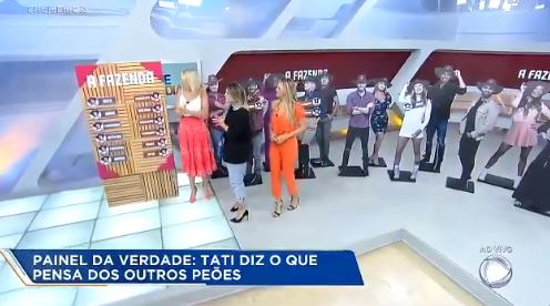 Tati Dias com Ana Hickmann e Ticiane Pinheiro no Hoje em Dia (Reprodução: Record TV)