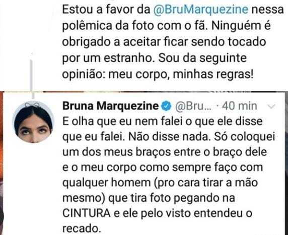 Bruna Marquezine se pronuncia sobre polêmica envolvendo fã (Foto: Reprodução)