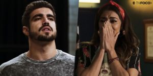 Rock e Maria da Paz em A Dona do Pedaço (Foto: Montagem/TV Foco)