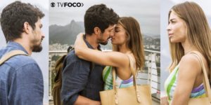 Alberto joga Marcos para os braços de Paloma sem querer em Bom Sucesso (Foto: Montagem/TV Foco)