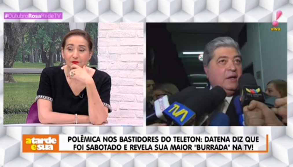 Datena fala sobre emissora durante entrevista (Foto: Reprodução)