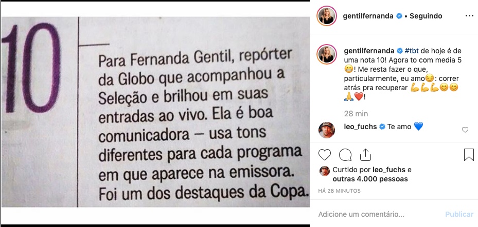 Fernanda Gentil rebateu críticas recebidas pelo seu novo programa na Globo, Se Joga. Foto: Reprodução