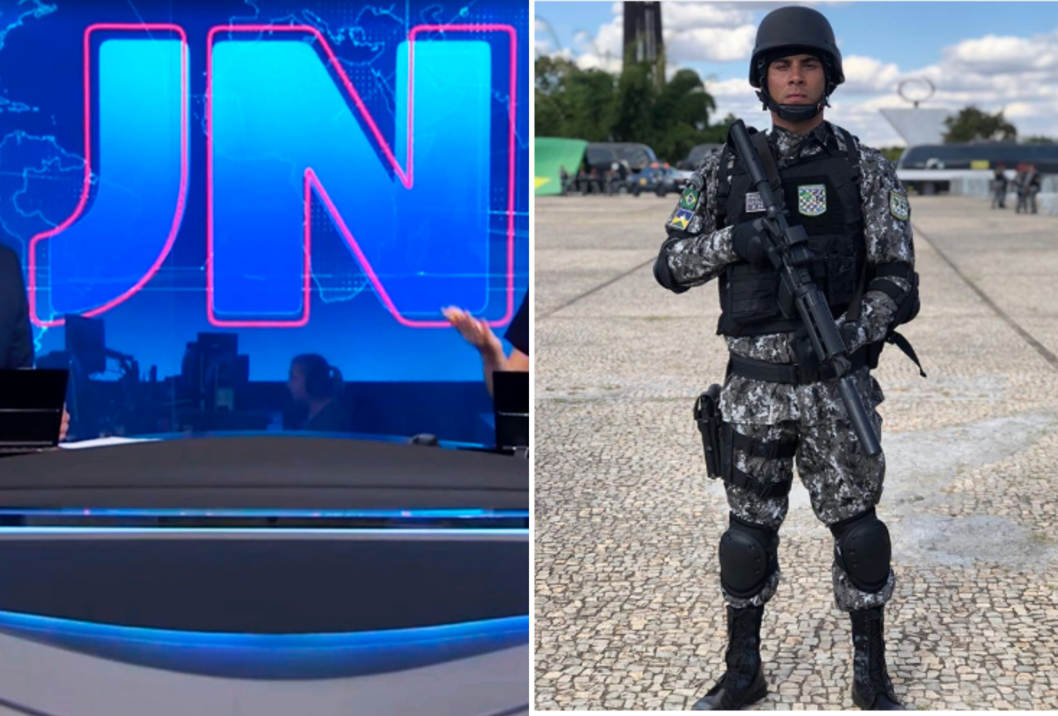 O âncora do Jornal Nacional trocou declarações com seu suposto namorado nas redes sociais. Foto: reprodução/Montagem: TVFoco