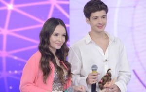 João Guilherme e Larissa Manoela no Teleton 2019 (Foto: Divulgação)