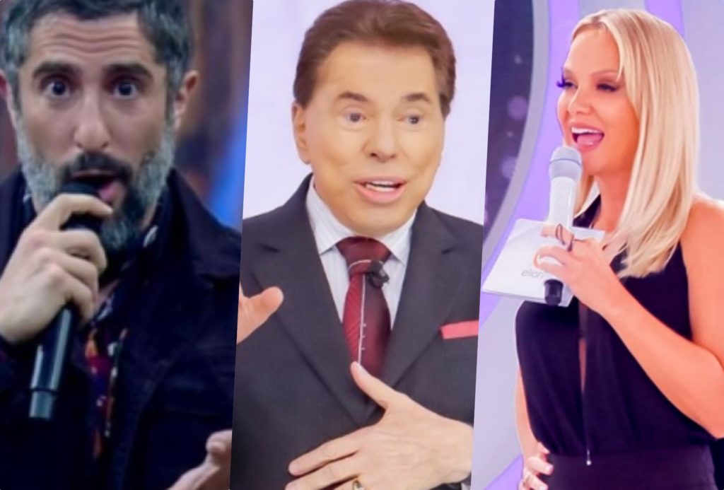 Marcos Mion, Silvio Santos e Eliana receberam previsões de famosa sensitiva (Foto montagem: TV Foco)