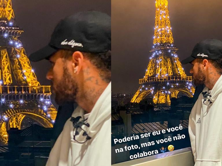 Neymar posou sozinho em lugar onde costumava ir com Bruna Marquezine (Reprodução: Instagram)