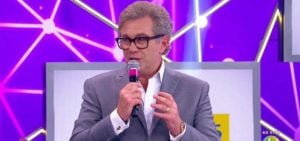 Mauro Zukerman participou da reta final do Teleton 2019: ele foi enviado pelo próprio Silvio Santos para a maratona de solidariedade (Foto: Reprodução/SBT)