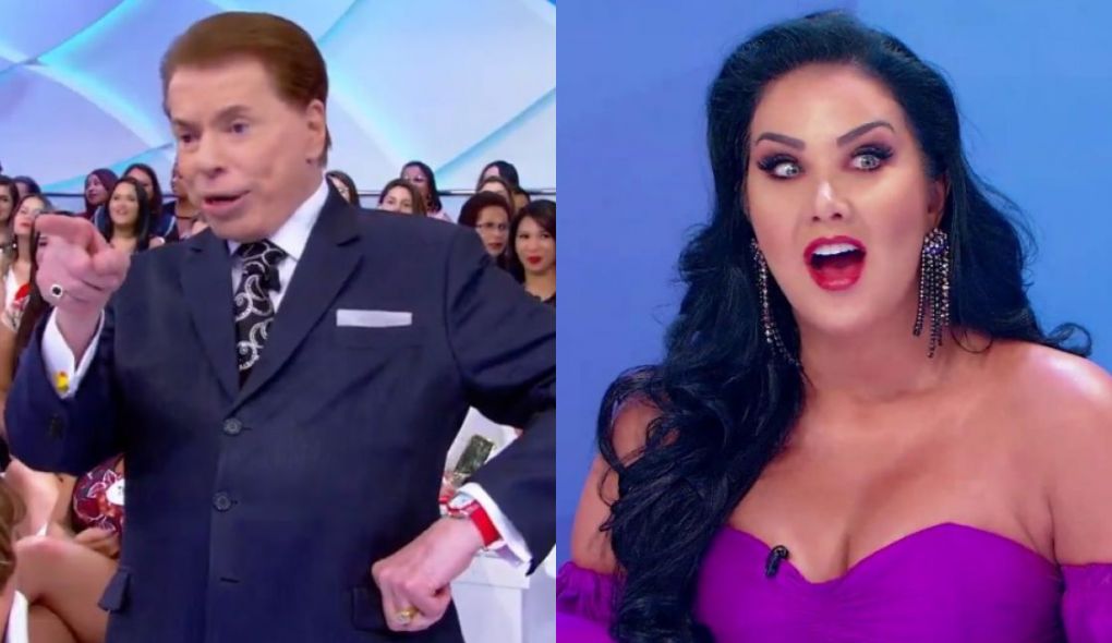 Silvio Santos e Helen Ganzarolli. Foto: Reprodução