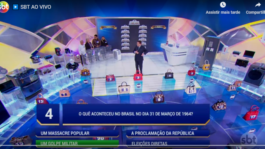 Silvio Santos resolveu mostrar sua opinião política durante o programa no SBT