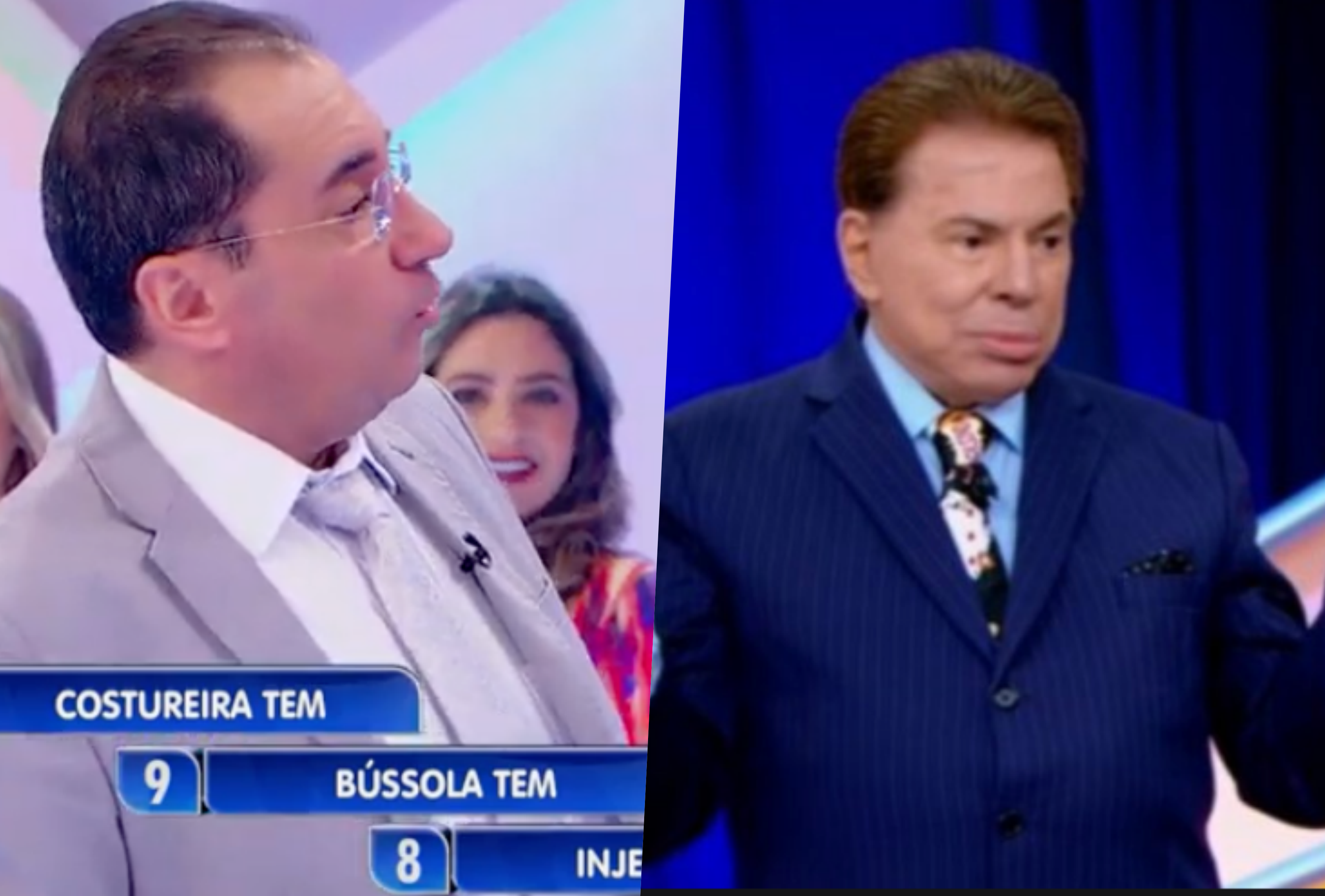 Silvio Santos confrontou Kajuru sobre ter transado com Hebe Camargo (Foto montagem: TV Foco)