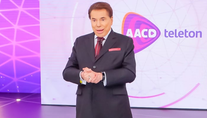 O dono do SBT,s, pela primeira vez na história do teleton, não pôde participar da apresentação da atração que arrecada fundos para a AACD - Foto: reprodução