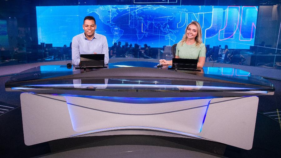 Substitutos de William Bonner e Renata Vasconcelllos no Jornal Nacional (Foto: Reprodução)