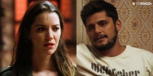 Fabiana e William em cena de A Dona do Pedaço (Foto: Montagem/TV Foco)