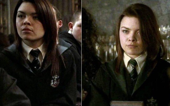 Scarlett Byrne como Pansy Parkinson em Harry Potter (Foto: Reprodução)