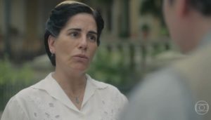 Gloria Pires (Lola) em cena de Éramos Seis, que cresceu em audiência (Foto: Reprodução/Globo)