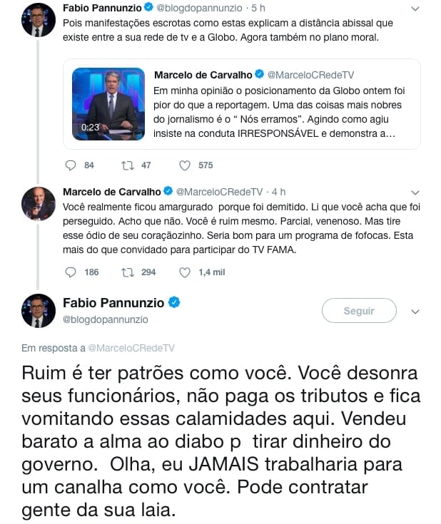 Fábio Pannunzio, Marcelo de Carvalho, âncora