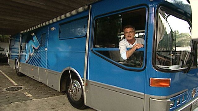 Pedro Bial na Caravana do Jornal Nacional (Foto: Reprodução/TV Globo)