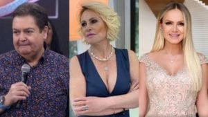 Faustão, Ana Maria Braga e Eliana (Foto: Reprodução/Montagem TV Foco)