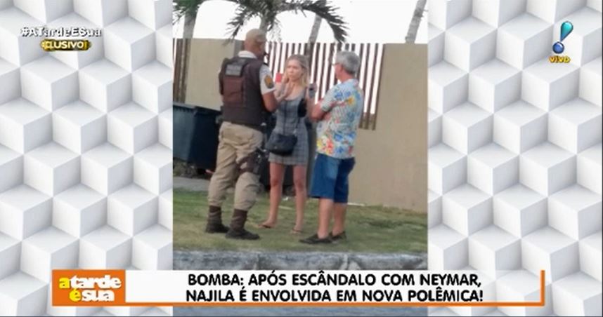 Najila Trindade se envolve em nova polêmica (Foto: Reprodução/ A Tarde É Sua)