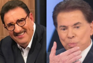 O apresentador do programa Ratinho, Carlos Roberto Massa, ultrapassa Silvio Santos (Foto: Montagem TV Foco)