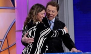 Rebeca Abravanel e Silvio Santos (Foto: Divulgação/SBT)