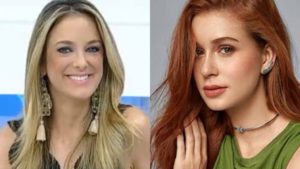 Ticiane Pinheiro pergunta na lata para esposa de Cesar Filhei se Marina Ruy Barbosa está grávida (Montagem: TV Foco)