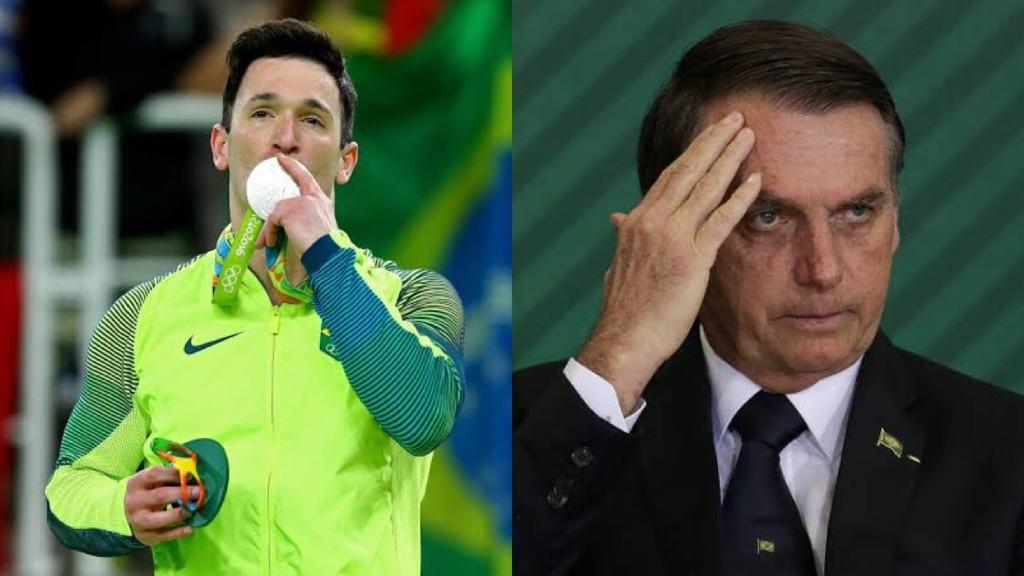 Diego Hypólito surgiu em foto polêmica ao lado do Presidente Jair Bolsonaro (Foto: Reprodução)