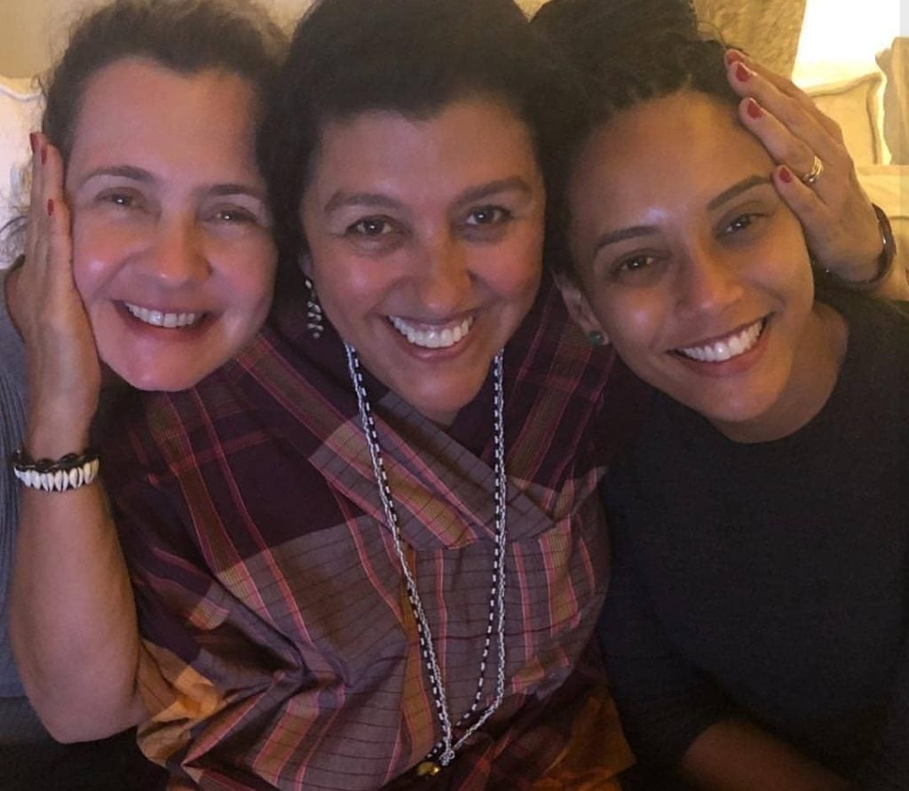 Regina Casé, Adriana Esteves, Taís Araujo nos bastidores de Amor de Mãe