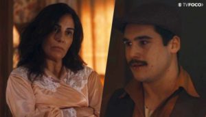 Alfredo e Lola brigam em Éramos Seis (Foto: Montagem/TV Foco)