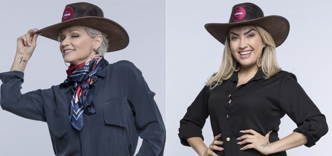 Andréa de Nóbrega e Thayse Teixeira se enfrentam na Roça de A Fazenda 11 da Record (Foto: Divulgação/Antonio Chahestian)