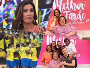 Fátima Bernardes é humilhada por seleção brasileira e Mamma vai para o Melhor da Tarde. Foto: Reprodução