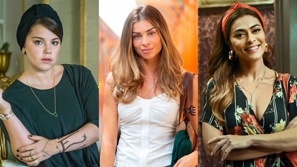 Alice Wegmann, Grazi Massafera e Juliana Paes concorrem a melhor atriz (Foto: Montagem)